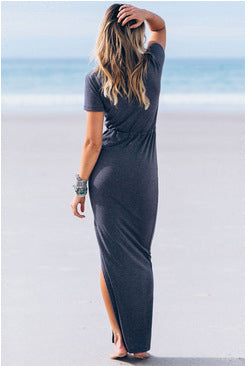 Elegantes Sommerkleid aus Baumwolle